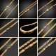 18K Gold Plated Women Men Cuban Hiphop Link Chain Choker Necklace Jewelry 2-10MM 18K Gold Plated Women Men Cuban Hiphop Link Chain Choker Necklace Jewelry 2-10MM