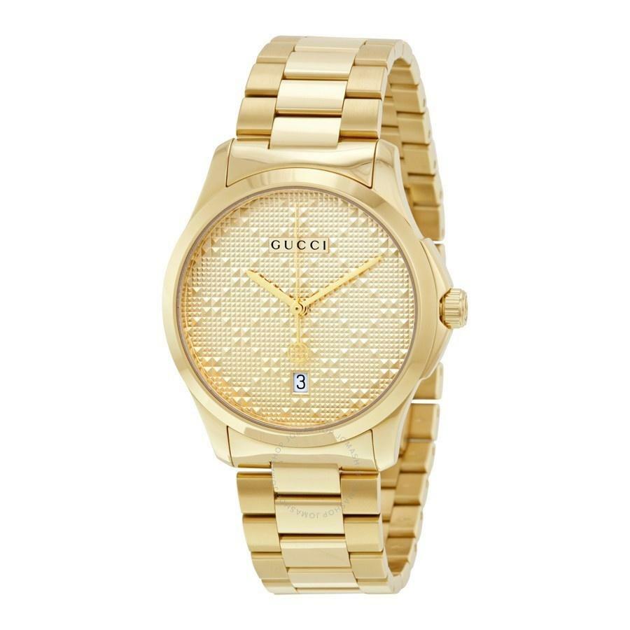 Gucci Unisex YA126461 G-Timeless Gold-Tone Stainless Steel Watch Gucci Unisex YA126461 G-Timeless Gold-Tone Stainless Steel Watch