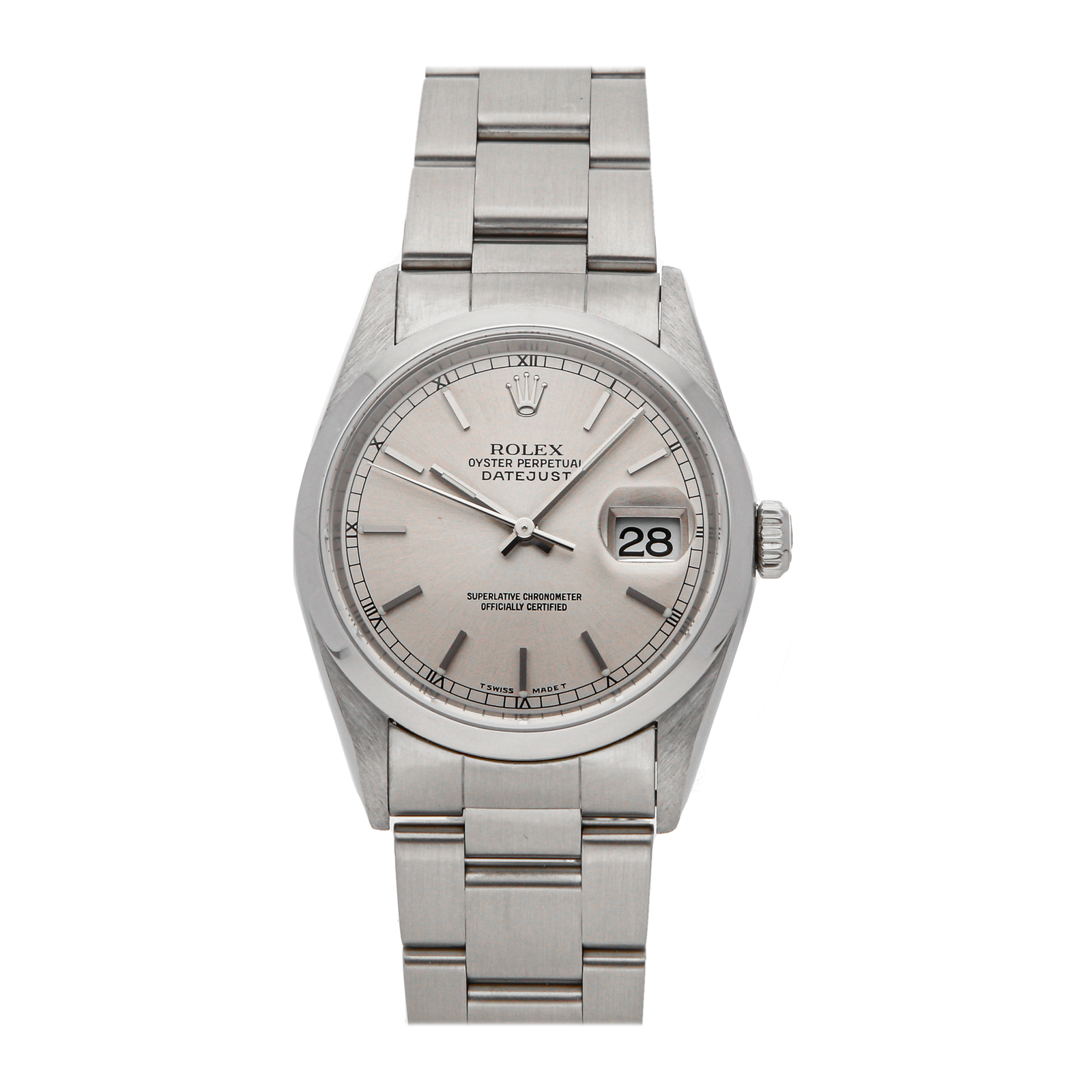 Rolex Datejust Auto 36mm Steel Mens Oyster Bracelet Watch 16200 Rolex Datejust Auto 36mm Steel Mens Oyster Bracelet Watch 16200