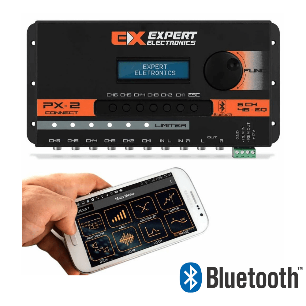 Banda Expert Electronics PX2 Connect 6-CH Crossover Equalizer Digital Processor Banda Expert Electronics PX2 Connect 6-CH Crossover Equalizer Digital Processor