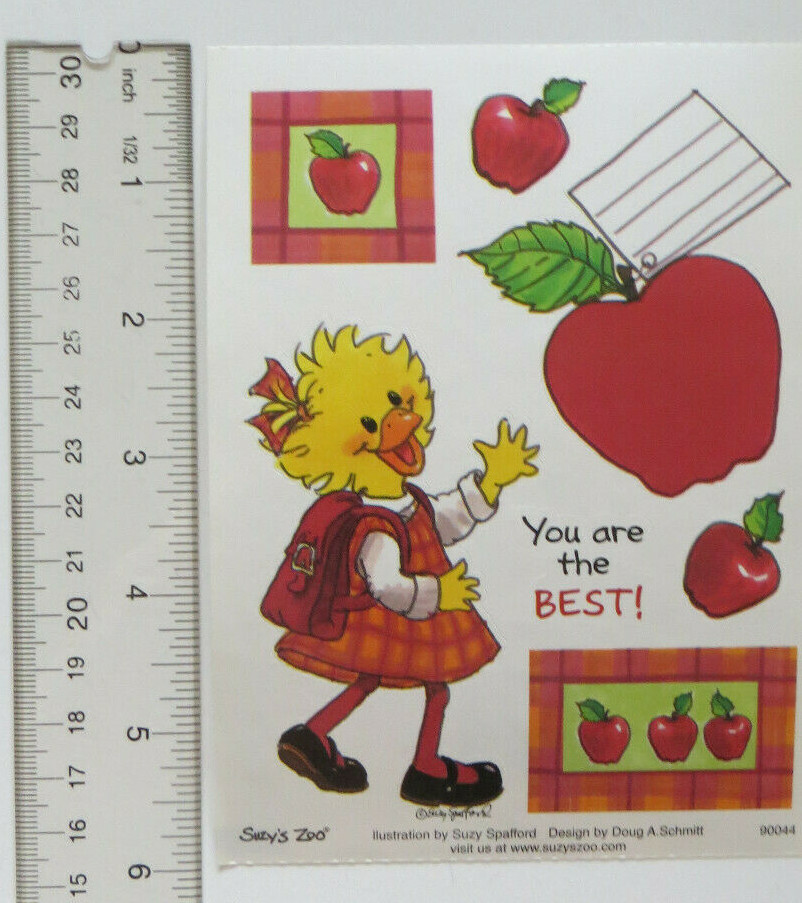 Suzy’s Zoo YOU’RE THE BEST! – Sheet of Vintage Teacher Stickers #90044 Suzy’s Zoo YOU’RE THE BEST! – Sheet of Vintage Teacher Stickers #90044