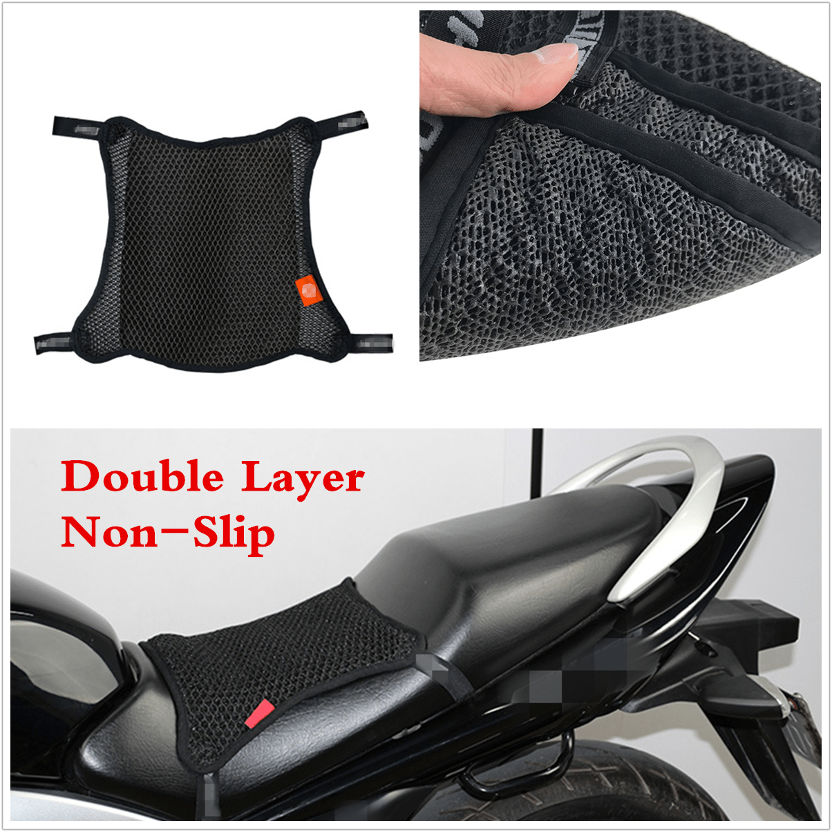 Motorcycle Seat Cover Sunscreen Insulation Cushion 3D Mesh Set Cover Accessories Motorcycle Seat Cover Sunscreen Insulation Cushion 3D Mesh Set Cover Accessories