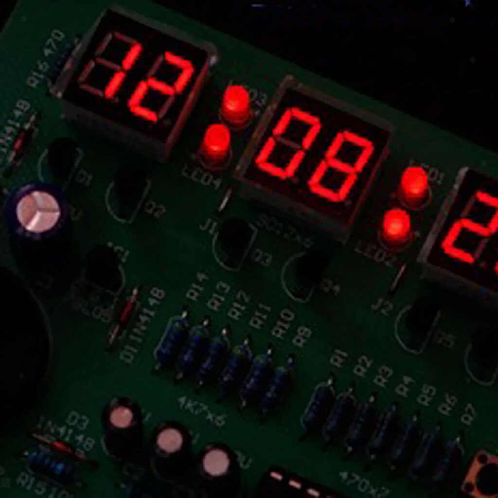 6 Bits Digital Clock Kits with PCB for Soldering Practice Learning Electronics 6 Bits Digital Clock Kits with PCB for Soldering Practice Learning Electronics