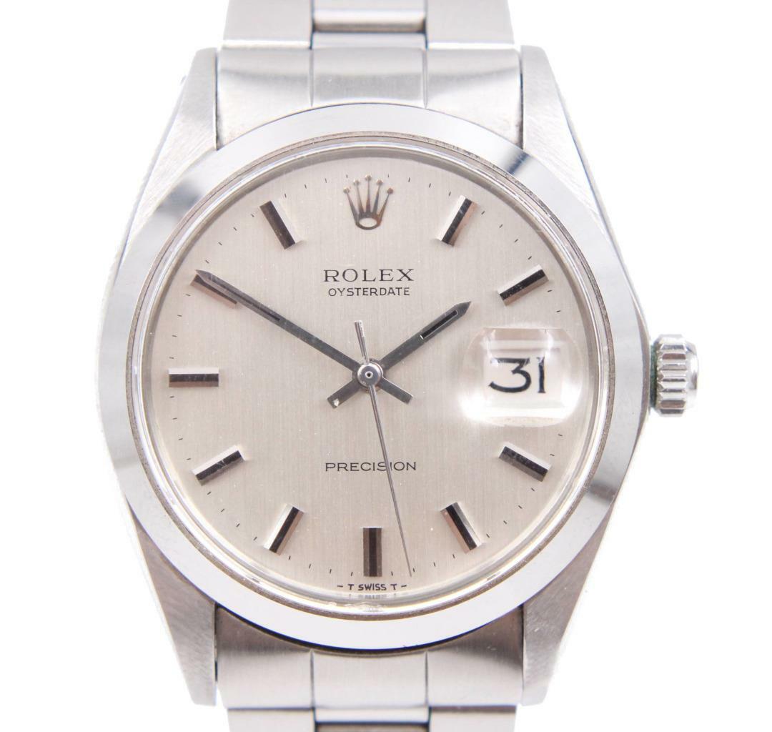 Rolex Oysterdate Precision 6694 Stainless 34mm Date Vintage Mens Watch c. 1970 Rolex Oysterdate Precision 6694 Stainless 34mm Date Vintage Mens Watch c. 1970