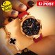 Fashion Women Starry Sky Watch Dress Watches Leather Band Quartz WristWatch Fashion Women Starry Sky Watch Dress Watches Leather Band Quartz WristWatch