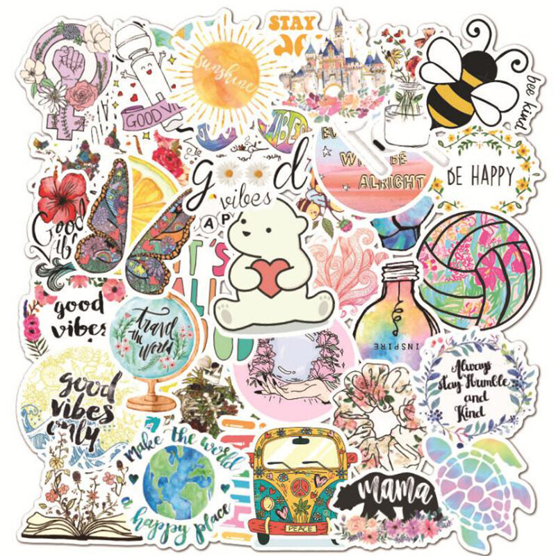 50Pcs Cartoon Stickers Waterproof Laptop Skateboard Luggage Guitar Dec Tk 50Pcs Cartoon Stickers Waterproof Laptop Skateboard Luggage Guitar Dec Tk
