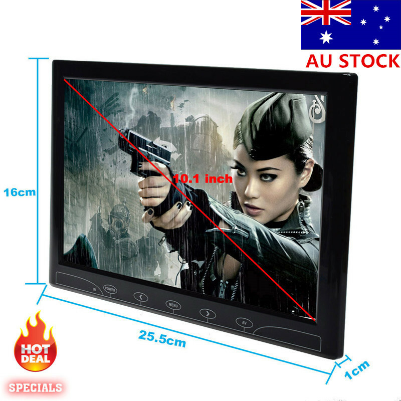 10″ TFT LED Touch Button Monitors HDMI/VGA/AV CCTV LCD Display Screen Speaker AU