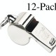 Champion Sports Heavy Weight Brass Whistle with Metal Ring (Pack of 12) Champion Sports Heavy Weight Brass Whistle with Metal Ring (Pack of 12)