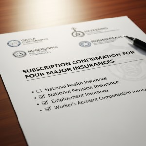 4대보험 가입확인서 4대보험 가입확인서