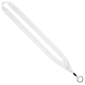 3/4" Dye-Sublimated Lanyard with Metal Crimp & Metal Split-Ring 1