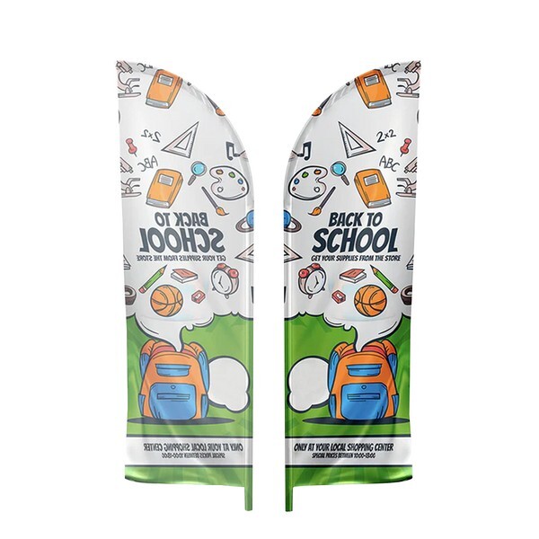 IMPORT 10%27 Single-Sided Feather Flag with Ground Spike 1 IMPORT 10%27 Single-Sided Feather Flag with Ground Spike 1