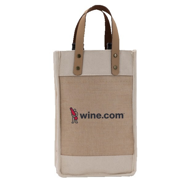 Sonoma Cotton Jute Wine Cooler Bag 1 Sonoma Cotton Jute Wine Cooler Bag 1
