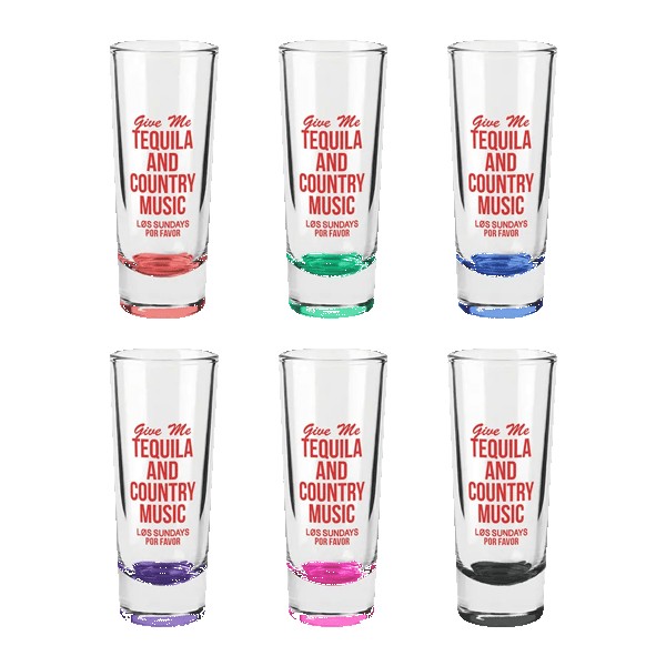 Jolt 2 oz Double Shooter Shot Glass with Color Bottom 1 Jolt 2 oz Double Shooter Shot Glass with Color Bottom 1