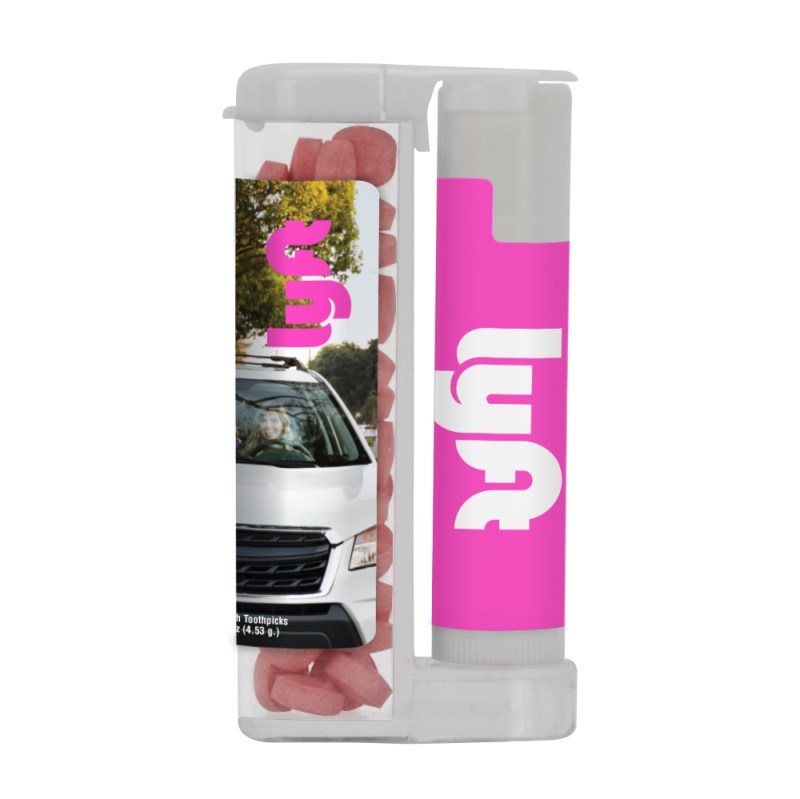 Sugar Free Mints in a Rectangular Flip-Top Duo w/ SPF 15 Lip Balm 1 Sugar Free Mints in a Rectangular Flip-Top Duo w/ SPF 15 Lip Balm 1