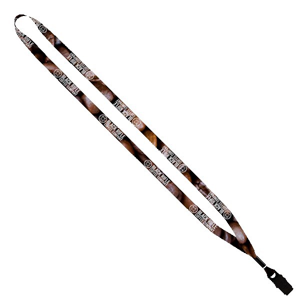 1/2" Dye-Sublimated Lanyard with Metal Crimp and Bulldog Clip 1 1/2" Dye-Sublimated Lanyard with Metal Crimp and Bulldog Clip 1