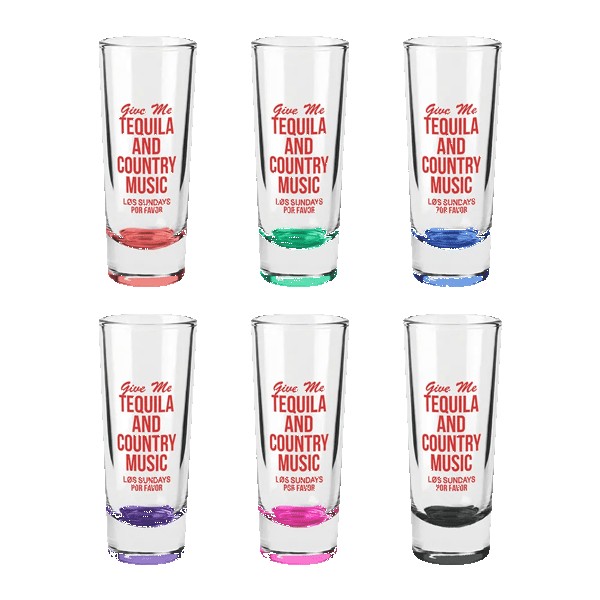 Jolt 2 oz Double Shooter Shot Glass with Color Bottom 1 Jolt 2 oz Double Shooter Shot Glass with Color Bottom 1