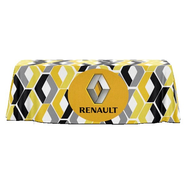 IMPORT 6%27 Open-Back Full-Color Drape Table Throw 1 IMPORT 6%27 Open-Back Full-Color Drape Table Throw 1