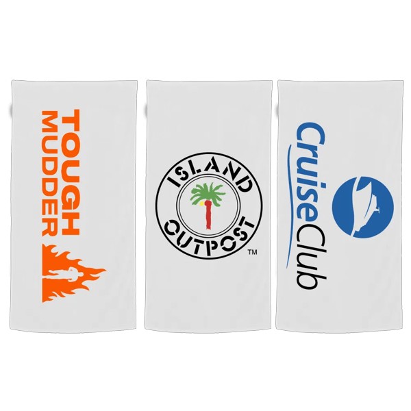 100% Cotton Terry Velour Economy Beach Towel (White) 1 100% Cotton Terry Velour Economy Beach Towel (White) 1
