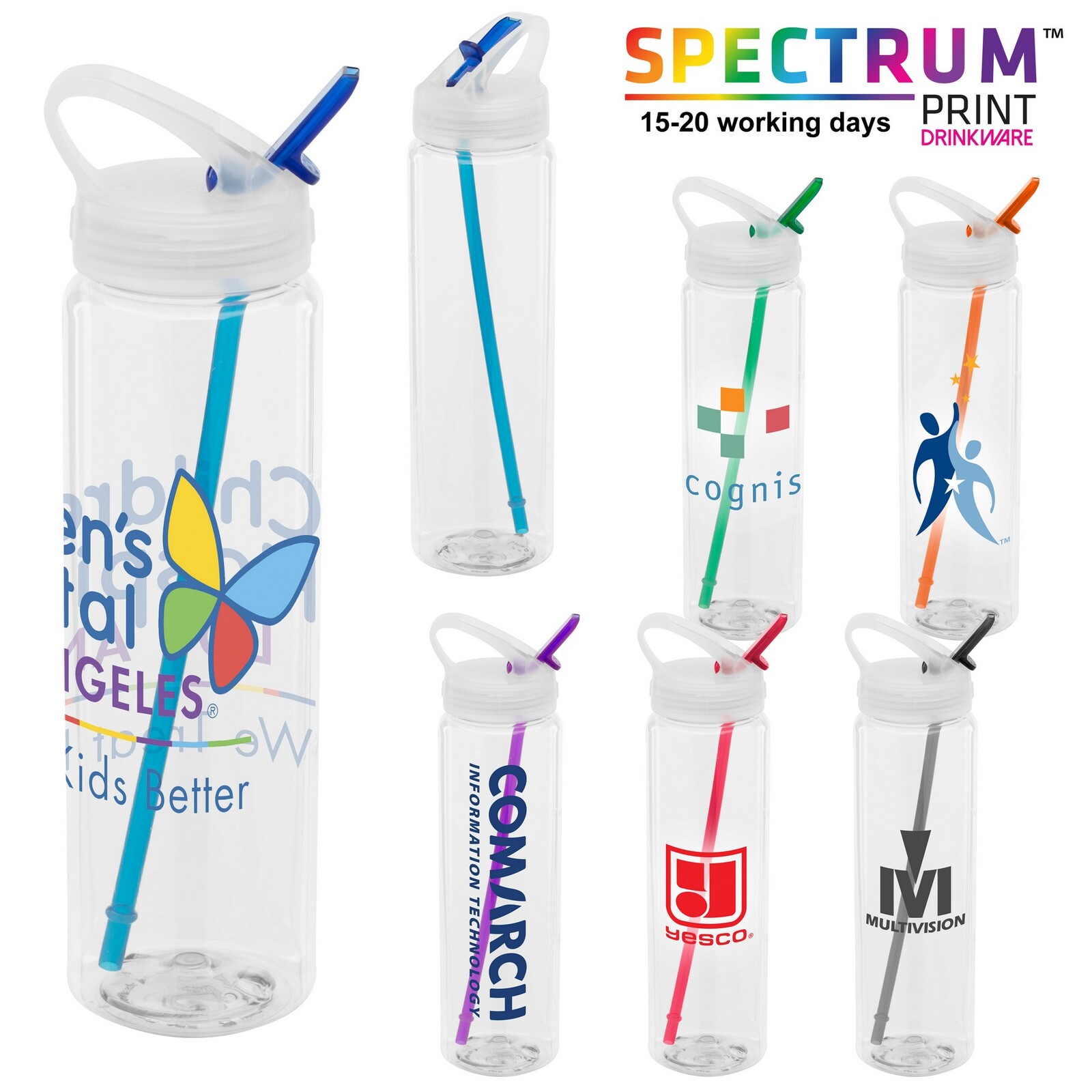 Water Bottle with Flip Up Spout - 32 Oz. 1