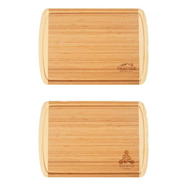 Kona Groove 18" X 12-1/2" Bamboo Cutting Board 1 Kona Groove 18" X 12-1/2" Bamboo Cutting Board 1
