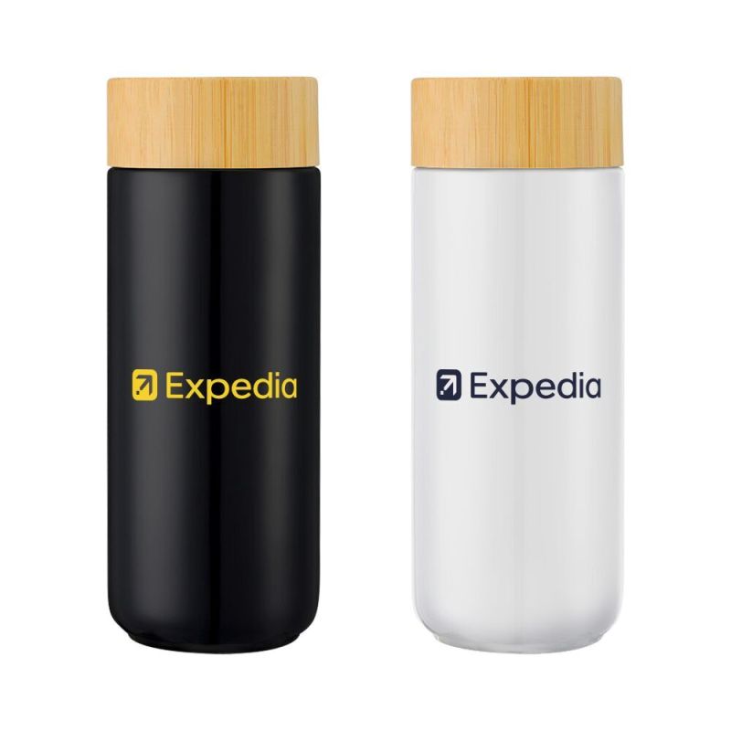 Williston 10oz Double Wall Ceramic Mug w/Bamboo Lid 1 Williston 10oz Double Wall Ceramic Mug w/Bamboo Lid 1