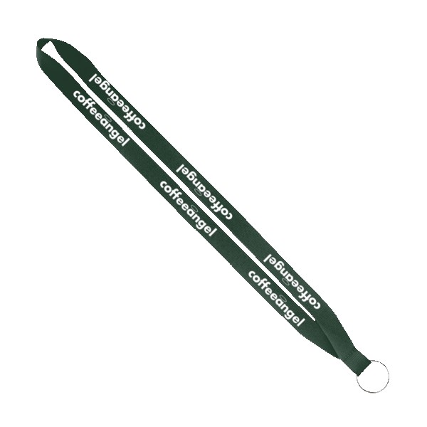 IMPORT Rush 3/4" Polyester Lanyard with Sewn Silver Metal Split-Ring 1
