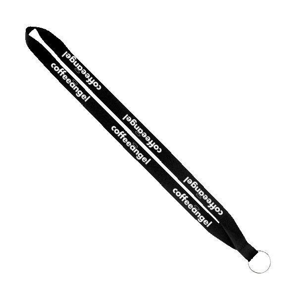 IMPORT Rush 3/4" Polyester Lanyard with Sewn Silver Metal Split-Ring 1