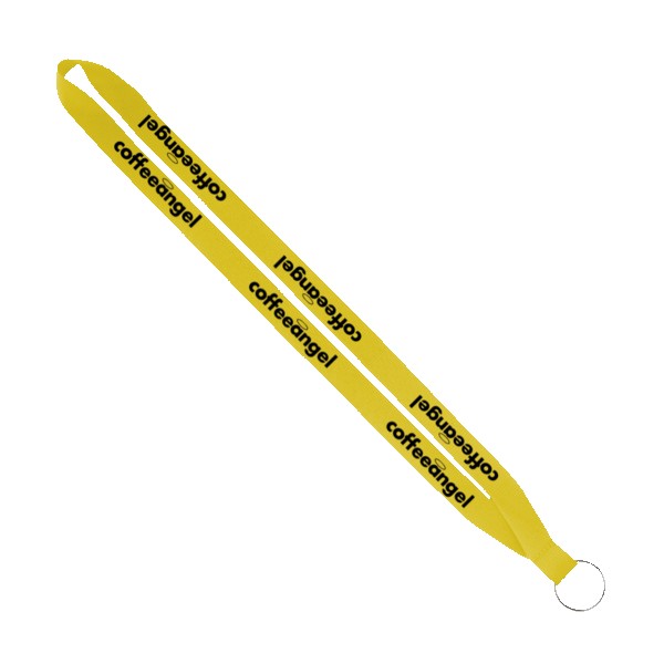 IMPORT Rush 3/4" Polyester Lanyard with Sewn Silver Metal Split-Ring 1