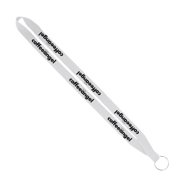 IMPORT Rush 3/4" Polyester Lanyard with Sewn Silver Metal Split-Ring 1