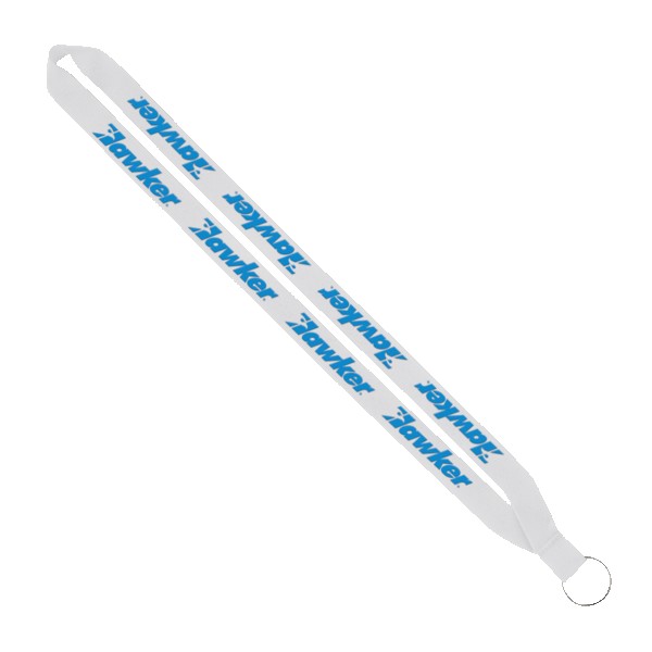 IMPORT Rush 3/4" Polyester Lanyard with Sewn Silver Metal Split-Ring 1