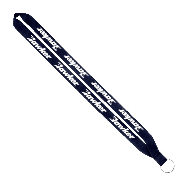 IMPORT Rush 3/4" Polyester Lanyard with Sewn Silver Metal Split-Ring 1