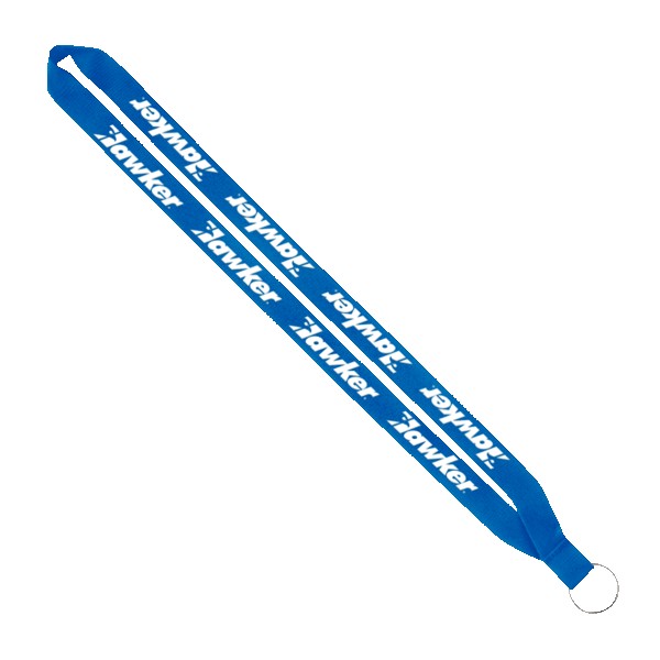 IMPORT Rush 3/4" Polyester Lanyard with Sewn Silver Metal Split-Ring 1