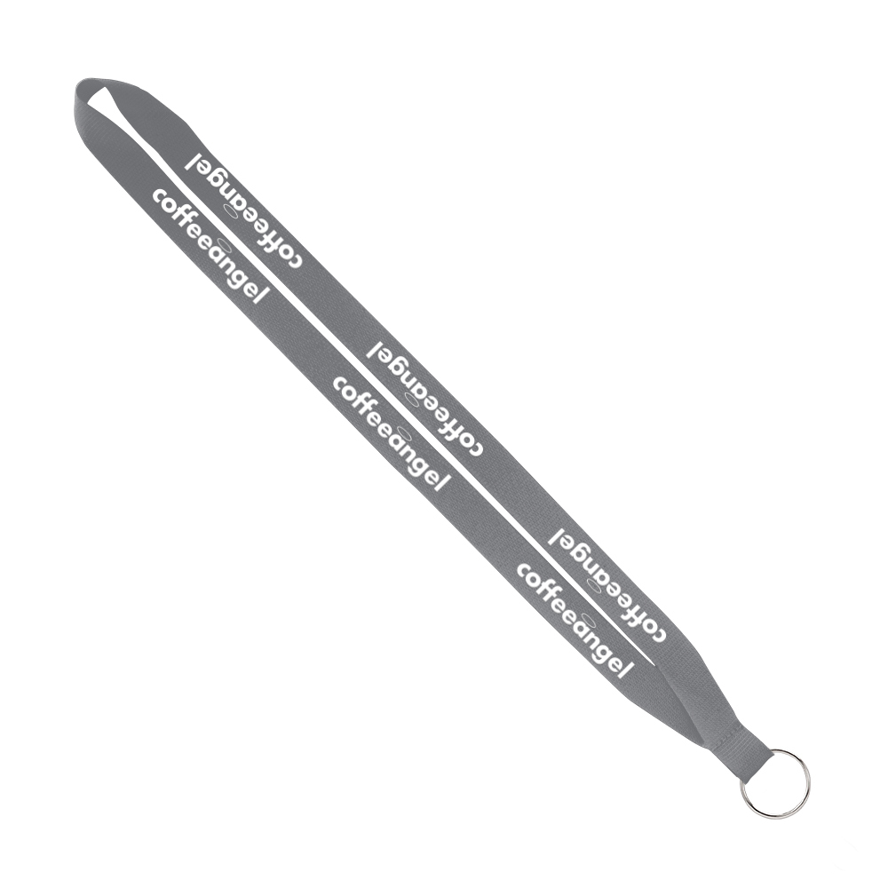 IMPORT Rush 3/4" Polyester Lanyard with Sewn Silver Metal Split-Ring 1