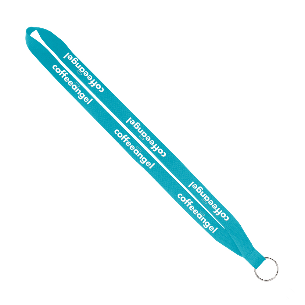 IMPORT Rush 3/4" Polyester Lanyard with Sewn Silver Metal Split-Ring 1