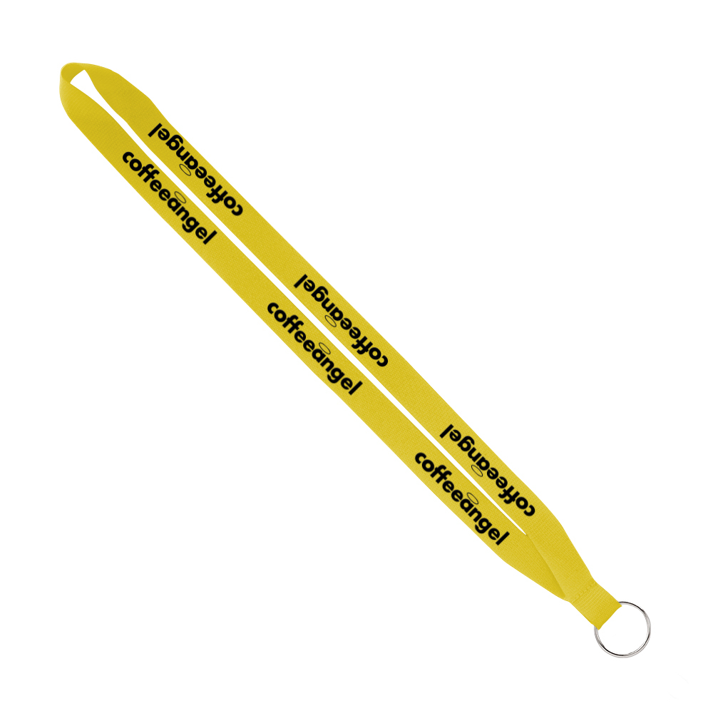 IMPORT Rush 3/4" Polyester Lanyard with Sewn Silver Metal Split-Ring 1