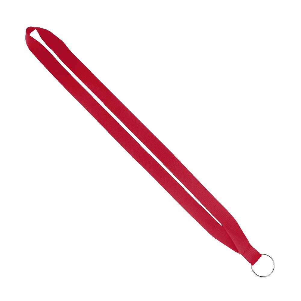 IMPORT Rush 3/4" Polyester Lanyard with Sewn Silver Metal Split-Ring 1