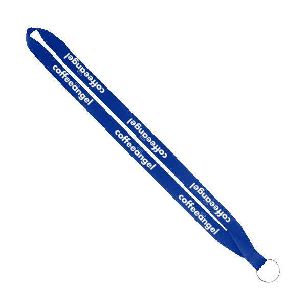 IMPORT Rush 3/4" Polyester Lanyard with Sewn Silver Metal Split-Ring 1