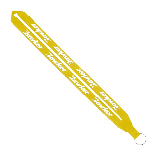 IMPORT Rush 3/4" Polyester Lanyard with Sewn Silver Metal Split-Ring 1
