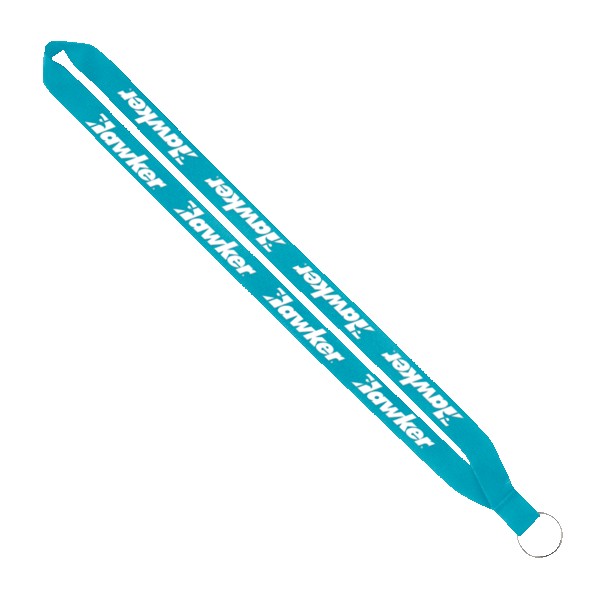 IMPORT Rush 3/4" Polyester Lanyard with Sewn Silver Metal Split-Ring 1