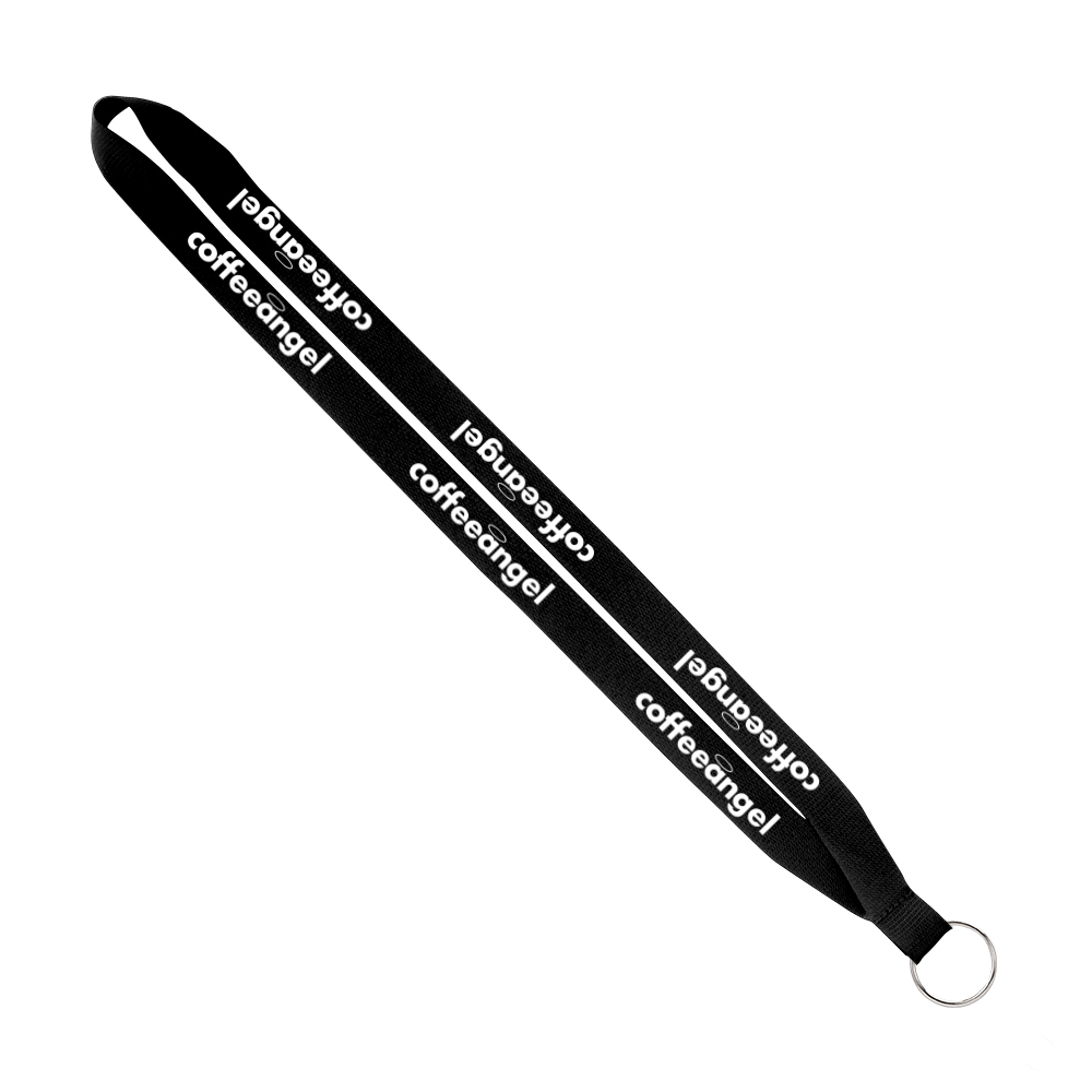 IMPORT Rush 3/4" Polyester Lanyard with Sewn Silver Metal Split-Ring 1