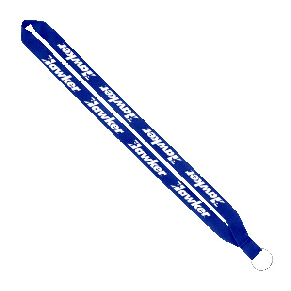 IMPORT Rush 3/4" Polyester Lanyard with Sewn Silver Metal Split-Ring 1