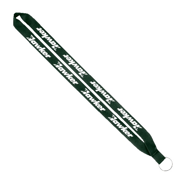 IMPORT Rush 3/4" Polyester Lanyard with Sewn Silver Metal Split-Ring 1