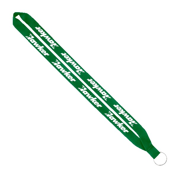 IMPORT Rush 3/4" Polyester Lanyard with Sewn Silver Metal Split-Ring 1