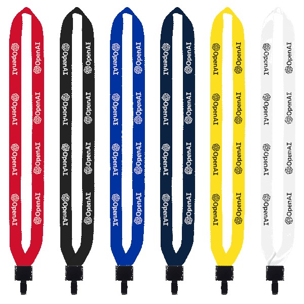 3/4" Polyester Lanyard with Non-Swivel Plastic Hook 1 3/4" Polyester Lanyard with Non-Swivel Plastic Hook 1