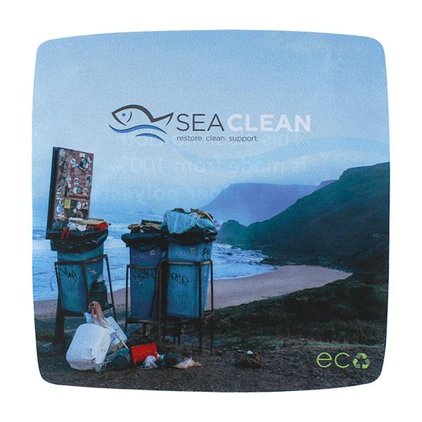 USA Made Eco rPET Microfiber Cloth - 8" X 8" 1 USA Made Eco rPET Microfiber Cloth - 8" X 8" 1