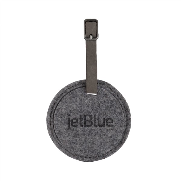 Juniper Felt Round Luggage Tag 1
