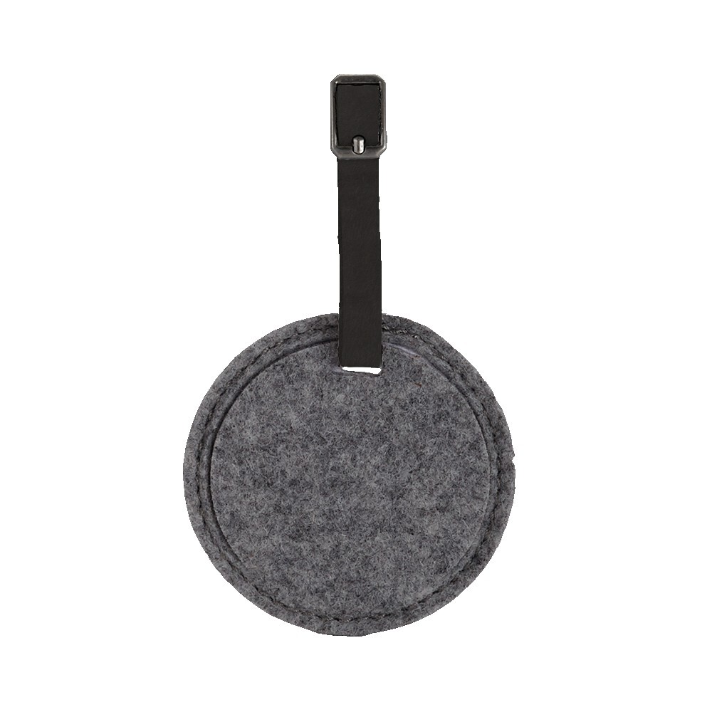 Juniper Felt Round Luggage Tag 1