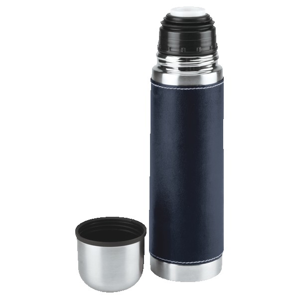 Leatherette Vacuum Bottle - 16 Oz. 1