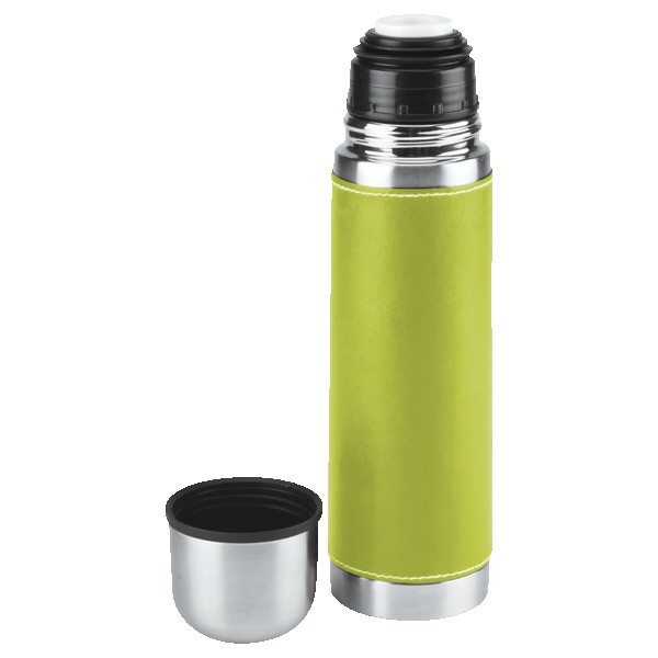 Leatherette Vacuum Bottle - 16 Oz. 1