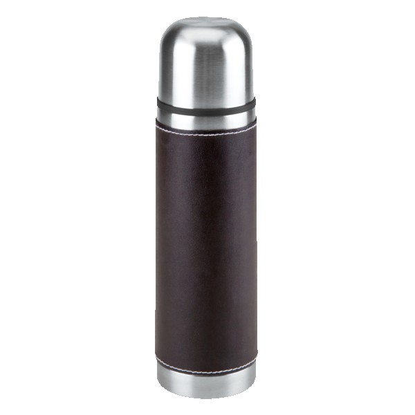 Leatherette Vacuum Bottle - 16 Oz. 1
